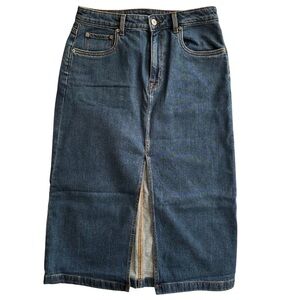 Y2K Steve Madden midi denim skirt